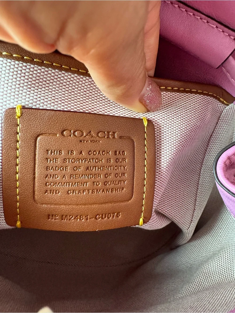 COACH Tabby Backpack Pillow Quilting in the Fuchsia/Pink colorway